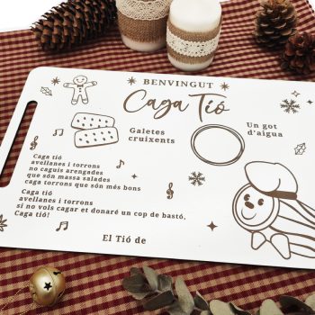 RacoDeFusta_BandejaMadera_NavidadCagaTió_1 Bandeja Madera Navidad Caga Tió