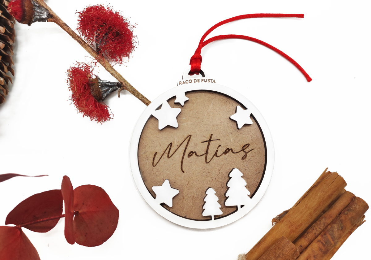 RacoDeFusta_BolaNavidad_Madera_Copos-Estrellas_1 Bola Navidad Madera Copos-Estrellas