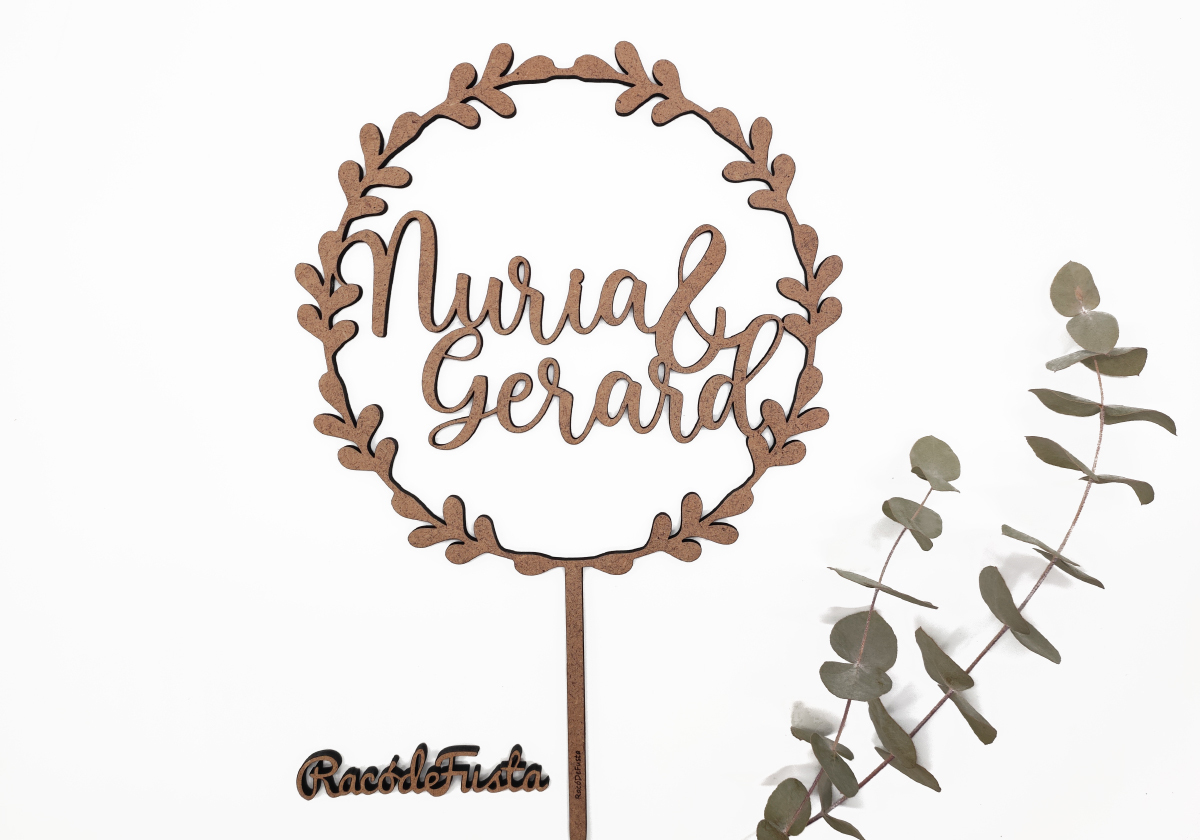 RacoDeFusta_CakeTopper_MaderaBoda CakeRopper madera Boda