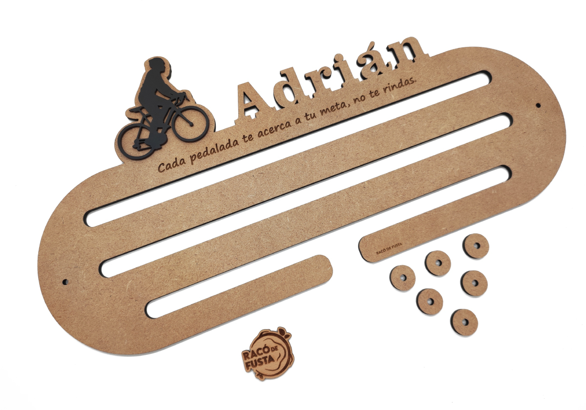 RacoDeFusta_Medallero Madera DM Ciclismo Relieve
