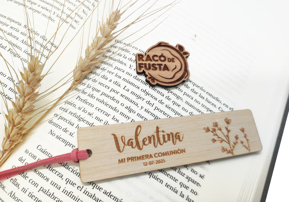 RacoDeFusta_Marcapáginas_Madera Primera Comunión