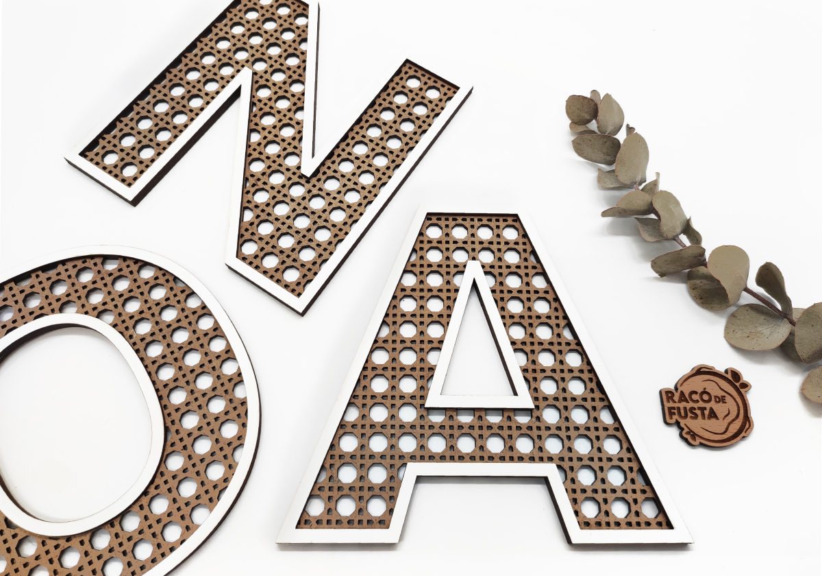 RacoDeFusta_LetrasMadera_Ratán nombre ONA