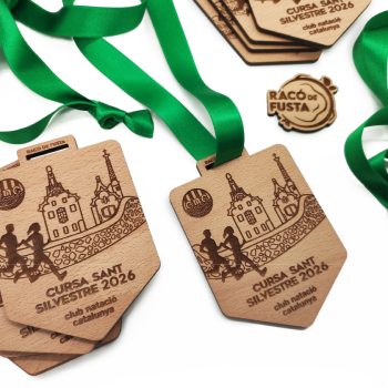 RacoDeFusta_Medallas_Cursa Sant Silvestre_2026 Modelo Gaudi
